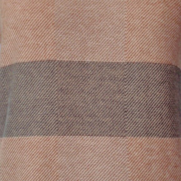 FOREVER 21 GRAY RUST PLAID ANGORA BLEND SHORT SLEEVE KNIT SWEATER L NWT - Picture 6 of 7